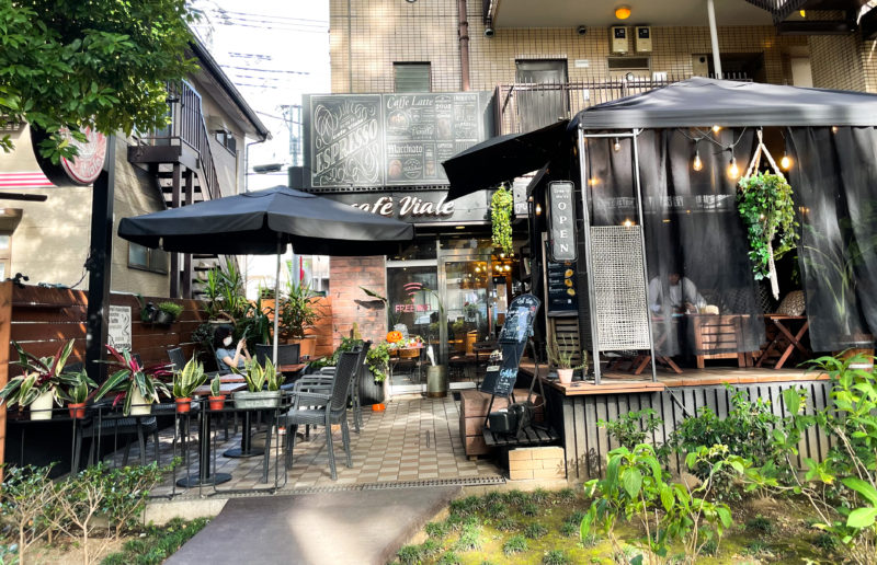 大宮氷川参道 カフェビアーレ Cafe Viale 美味しいカフェオレ片手にゆったり時間を楽しむ