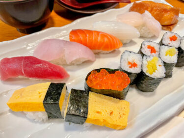 宮原「鮨・豆富料理おがわ」カウンターでいただく1000円以下の寿司ランチ